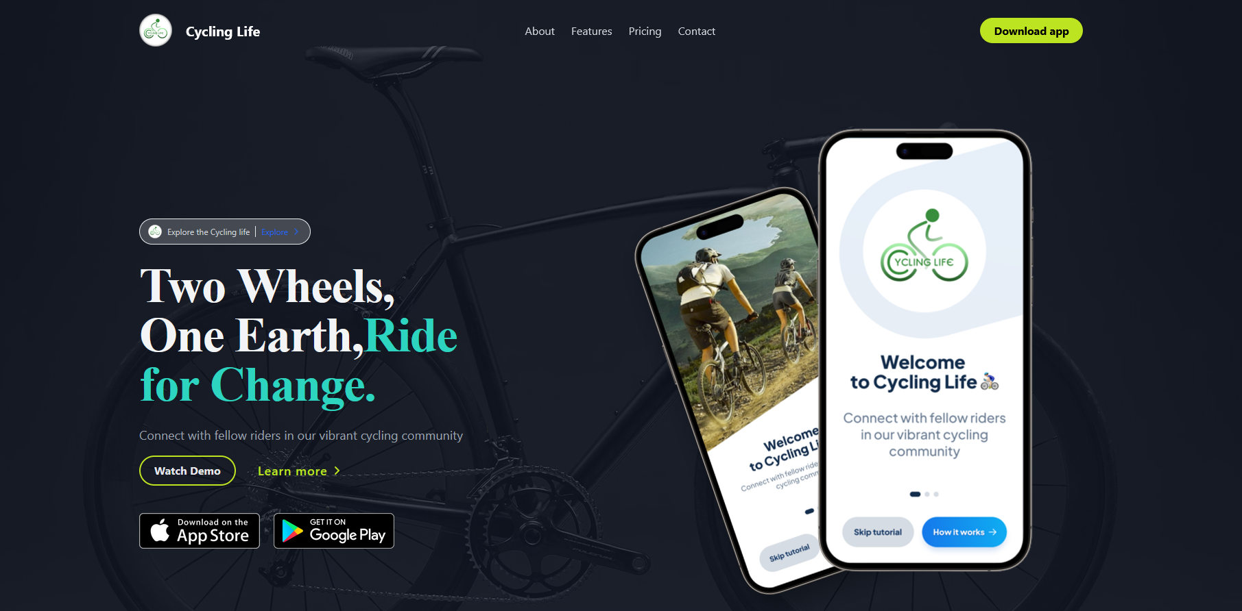 Cycling — Web UI/UX